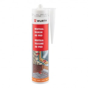 Mastic silicone blanc Würth 310mL