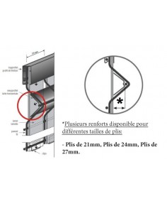 Kit d'occultation PVC rigide gris