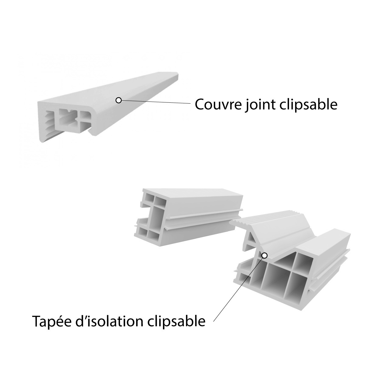 Couvre joint et tapée d'isolation